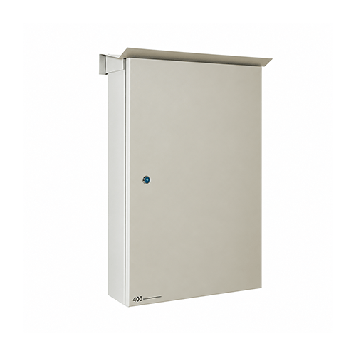 Weatherproof-400-pair-metallic-telecommunication-distribution-box پست مخابراتی کروز 400 زوج فلزی بارانی - تصویر 1