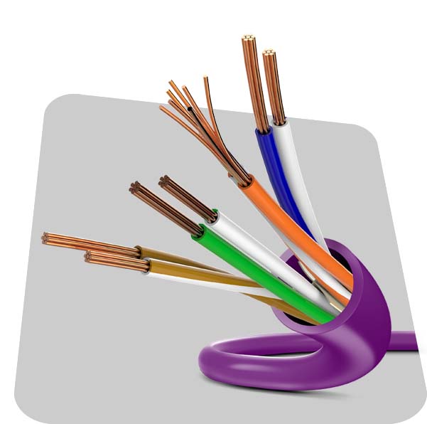 کابل شبکه CAT6 UTP STRANDED PVC INDOOR