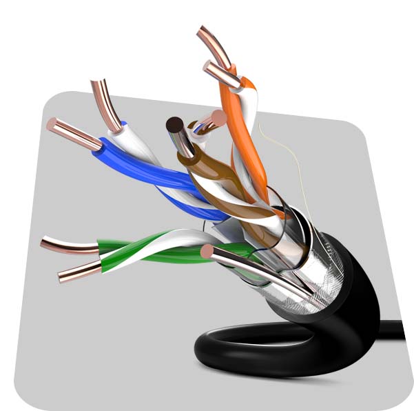 کابل شبکه CAT6 SFTP HDPE OUTDOOR