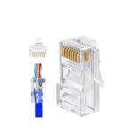 سوکت شبکه میان گذر CAT6-SFTP ( بسته 100 عددی)