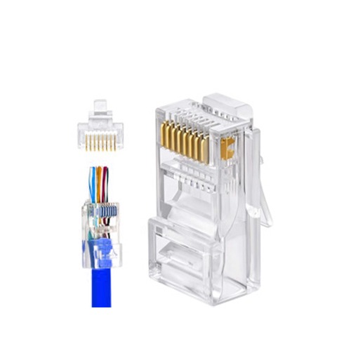 سوکت شبکه میان گذر CAT6-SFTP ( بسته 100 عددی)